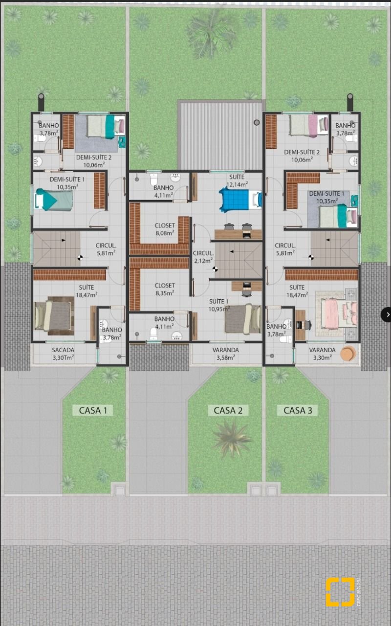 Casa com 150m², 4 quartos (sendo 1 suíte), 2 garagens, no bairro Campeche em Florianópolis