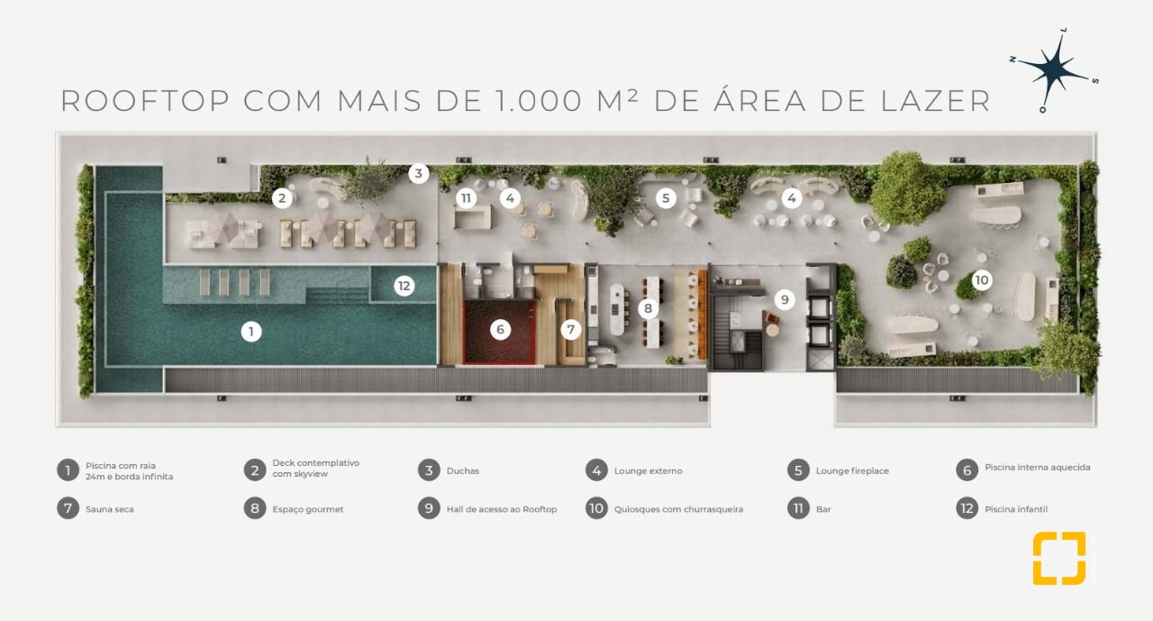 Apartamento com 59m², 1 quarto (sendo 1 suíte), 1 garagem, no bairro Ponta das Canas em Florianópolis