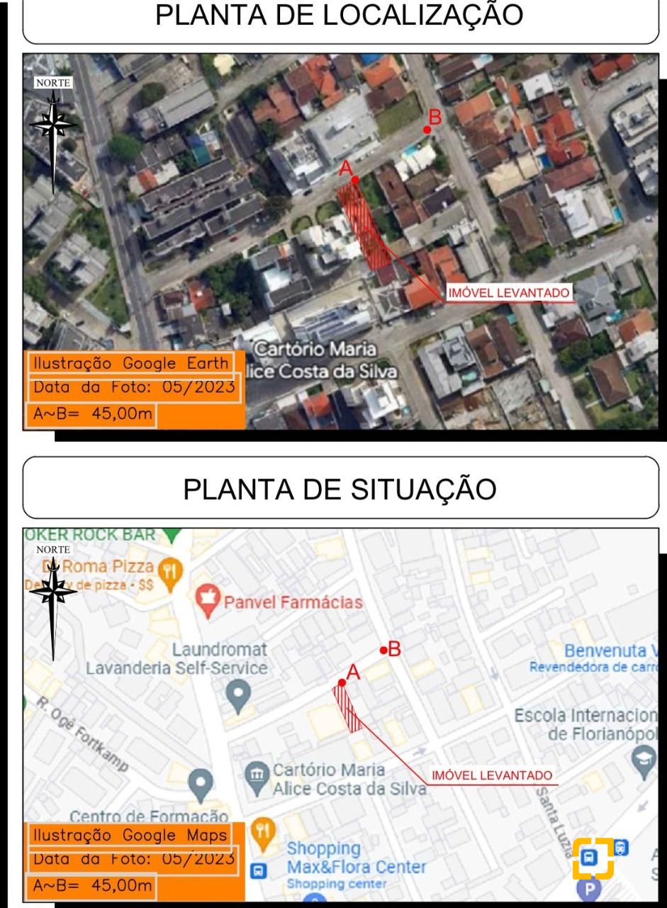 Terreno com 835m², no bairro Trindade em Florianópolis