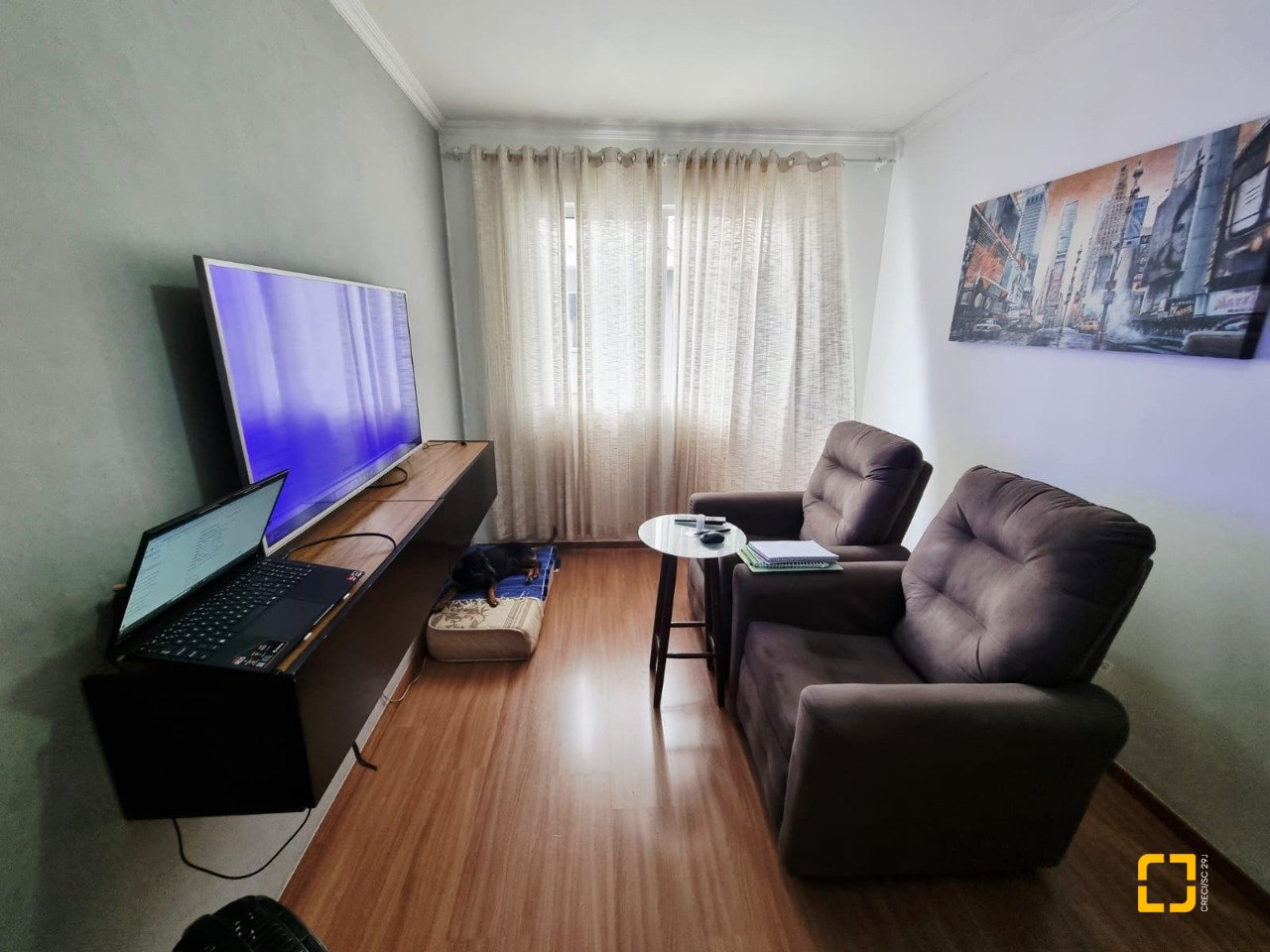 Apartamento com 46m², 2 quartos, 1 garagem, no bairro Pachecos em Palhoça