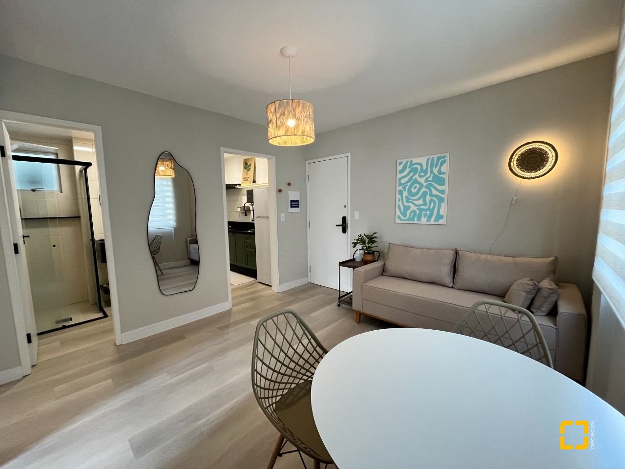 Apartamento com 52m², 2 quartos, 1 garagem, no bairro Itacorubi em Florianópolis