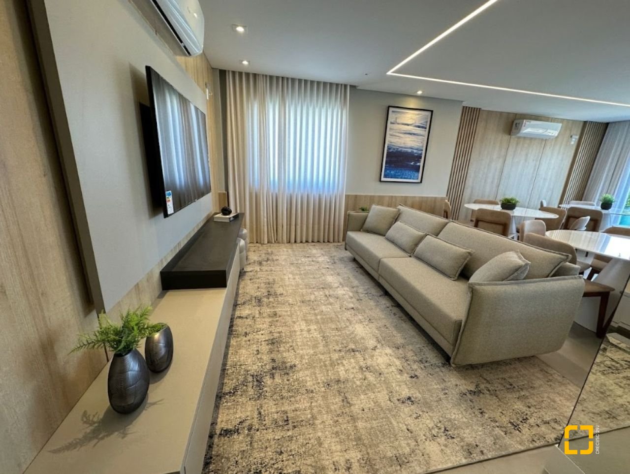 Apartamento com 75m², 2 quartos (sendo 1 suíte), 1 garagem, no bairro Barreiros em São José