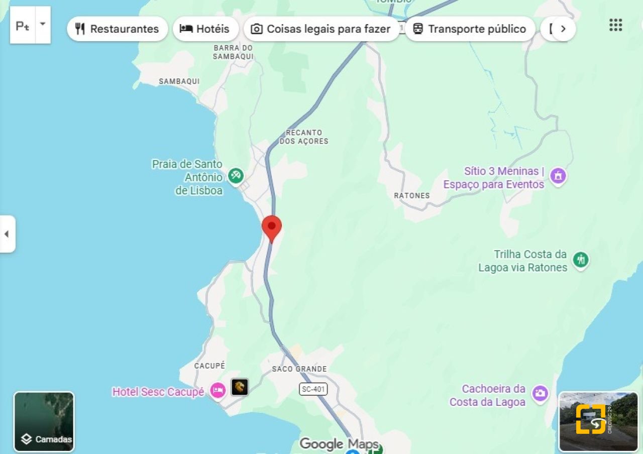 Terreno com 15581m², no bairro Santo Antônio de Lisboa em Florianópolis