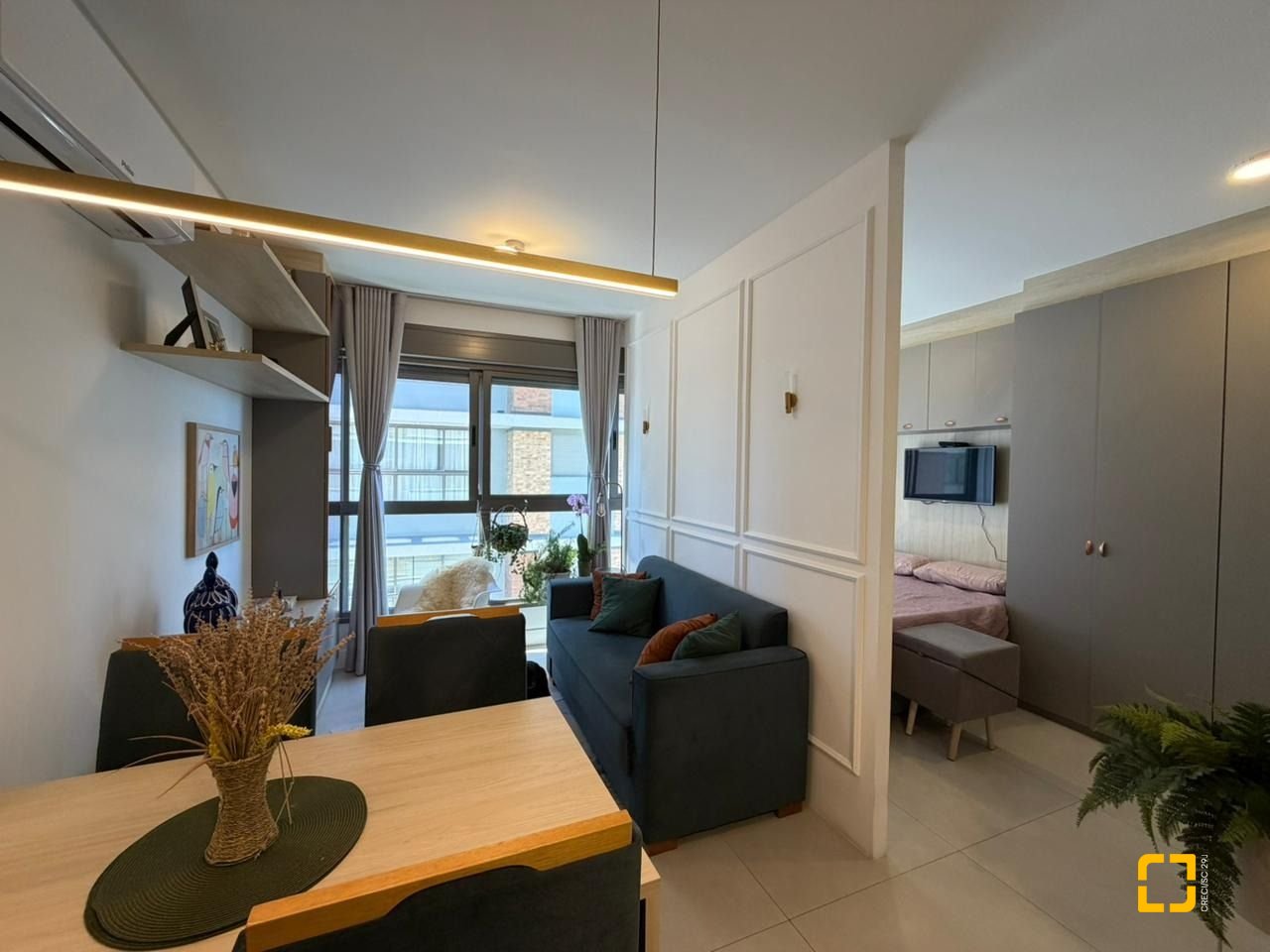 Studio com 35m², 1 quarto, 1 garagem, no bairro Estreito em Florianópolis