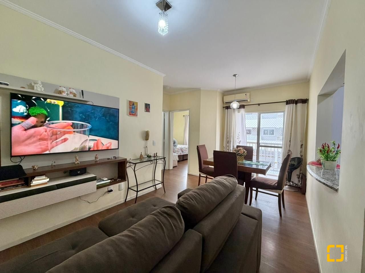 Apartamento com 58m², 2 quartos, 1 garagem, no bairro Estreito em Florianópolis