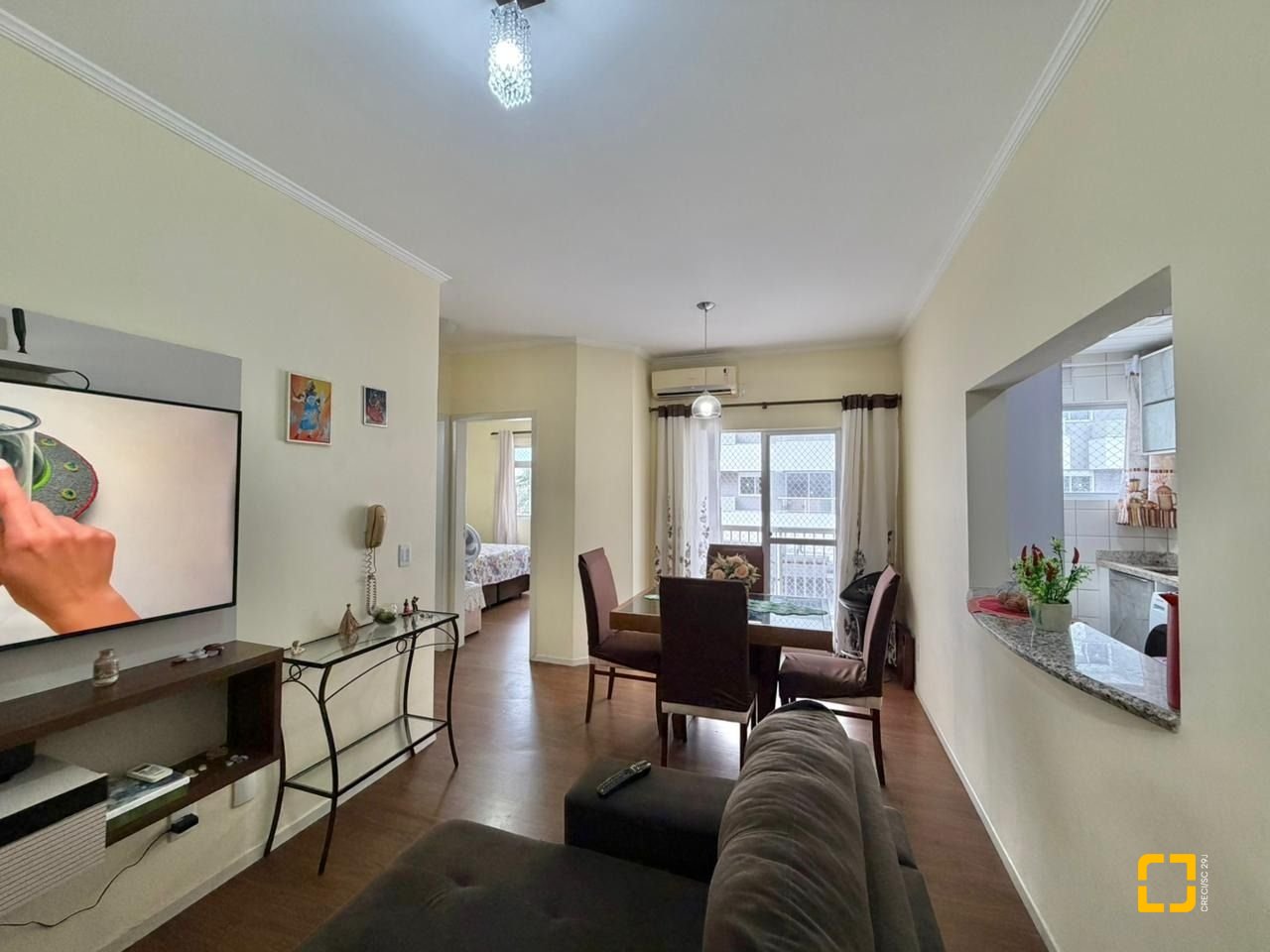 Apartamento com 58m², 2 quartos, 1 garagem, no bairro Estreito em Florianópolis