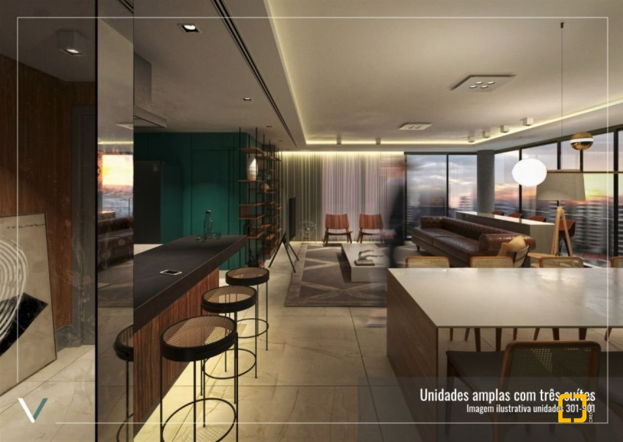 Apartamento com 152m², 6 quartos (sendo 3 suítes), 3 garagens, no bairro Centro em Florianópolis