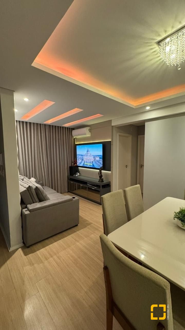 Apartamento com 56m², 2 quartos, 1 garagem, no bairro Areias em São José