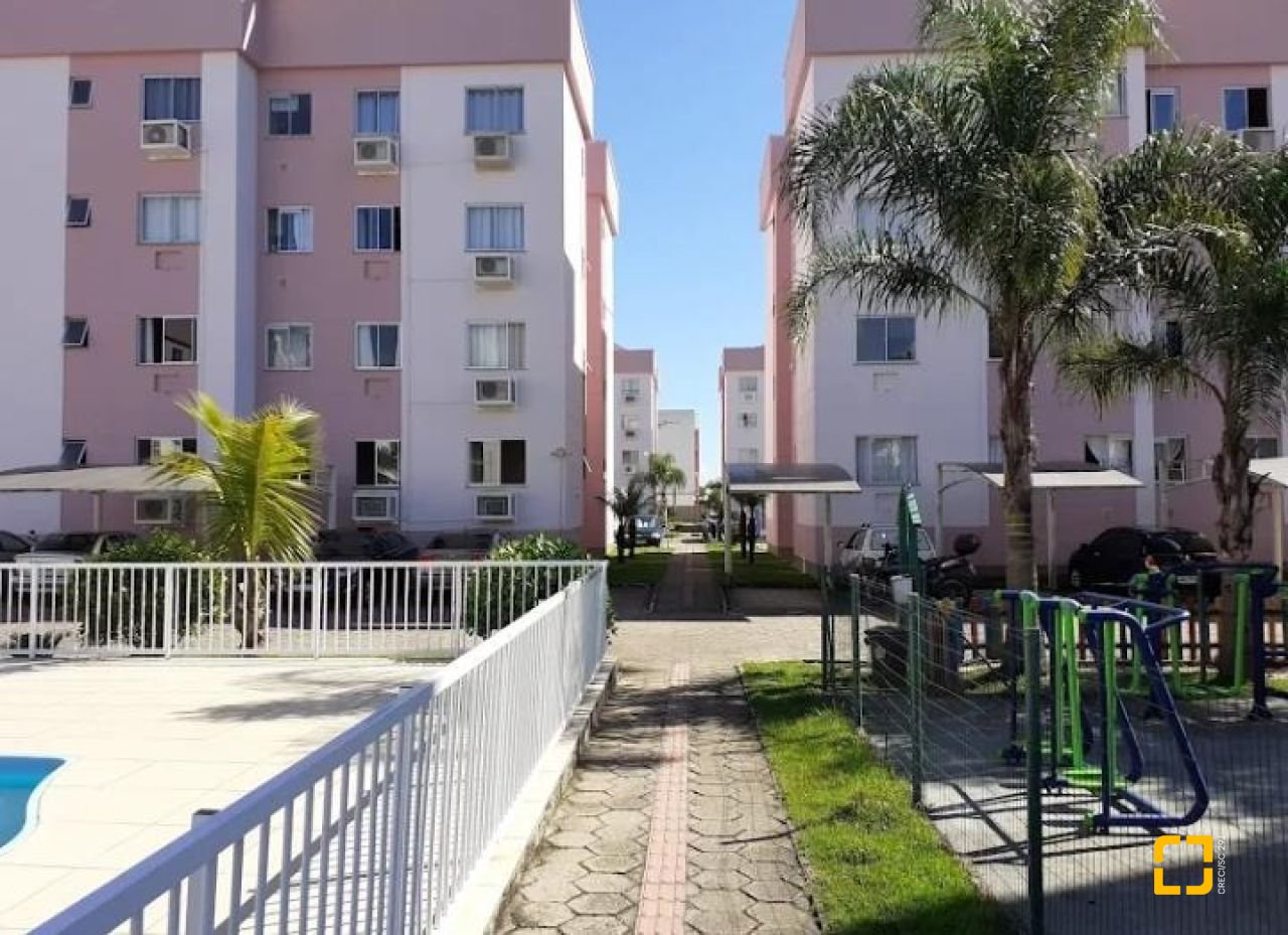 Apartamento com 44m², 2 quartos, 1 garagem, no bairro Aririu em Palhoça