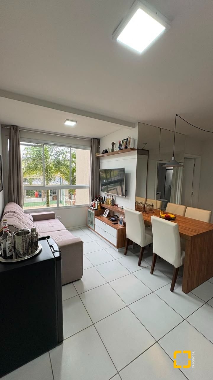 Apartamento com 46m², 2 quartos, 1 garagem, no bairro Sertão do Maruim em São José