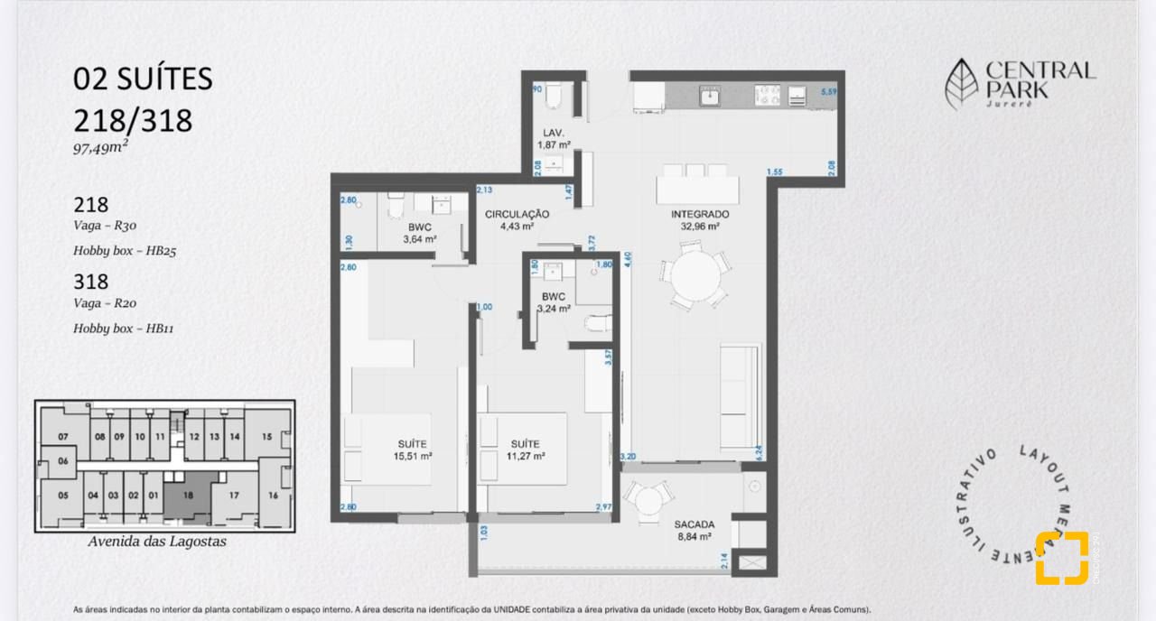 Apartamento com 97m², 4 quartos (sendo 2 suítes), 1 garagem, no bairro Jurerê Internacional em Florianópolis