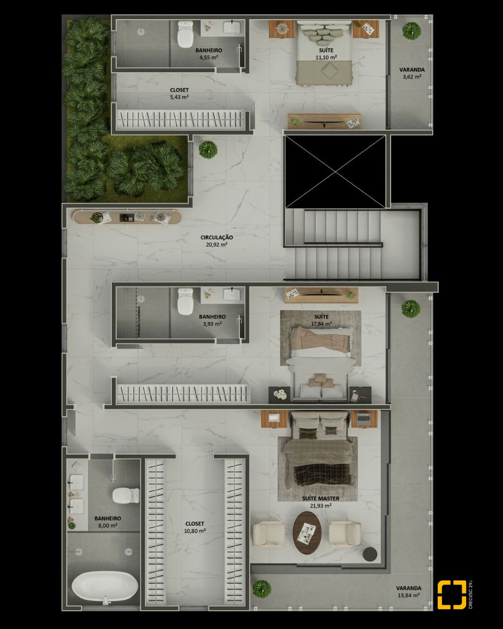 Casa de Condomínio com 370m², 8 quartos (sendo 4 suítes), 5 garagens, no bairro Ingleses em Florianópolis