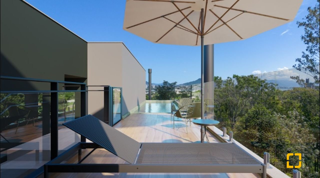 Apartamento com 93m², 2 quartos (sendo 1 suíte), 1 garagem, no bairro Cacupé em Florianópolis