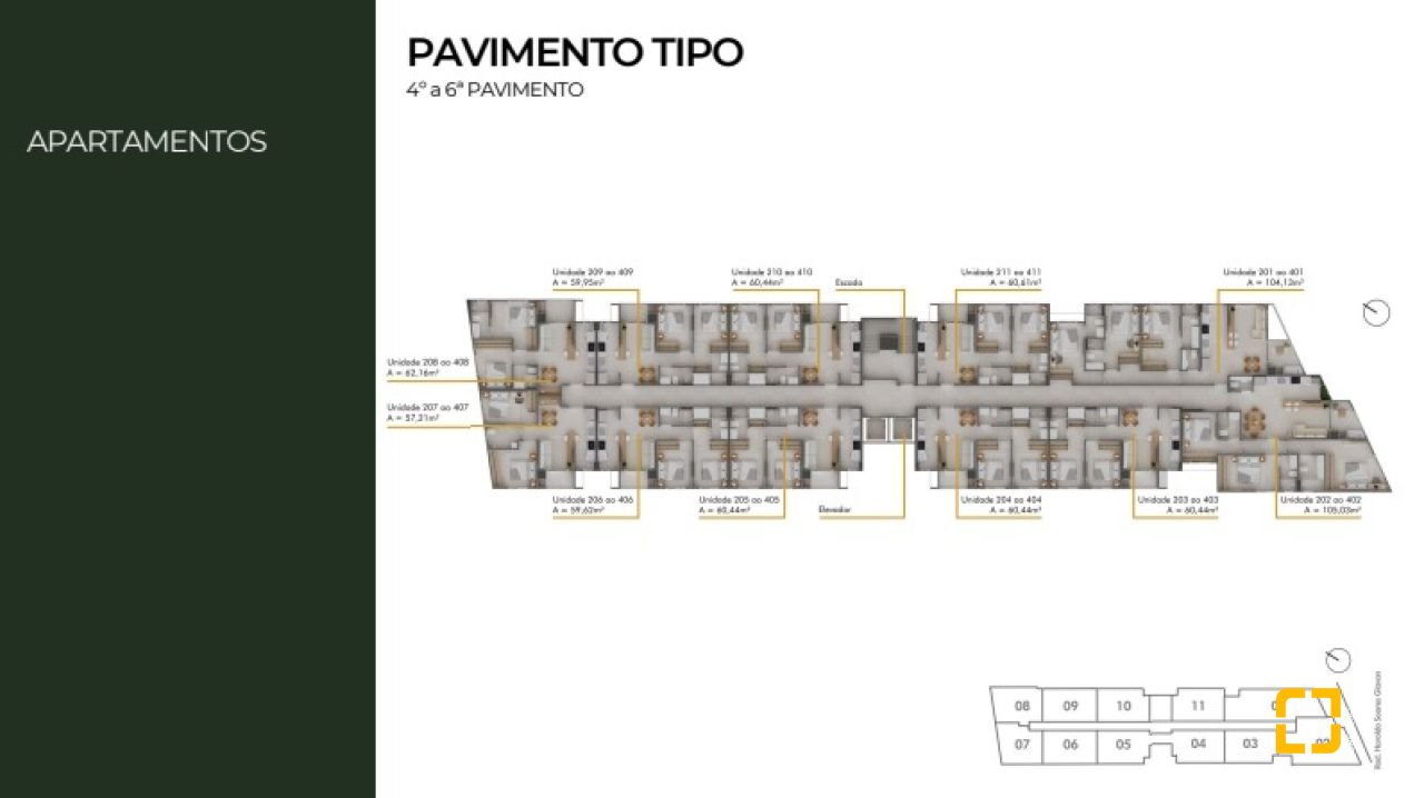 Apartamento com 60m², 2 quartos (sendo 1 suíte), 1 garagem, no bairro Cacupé em Florianópolis