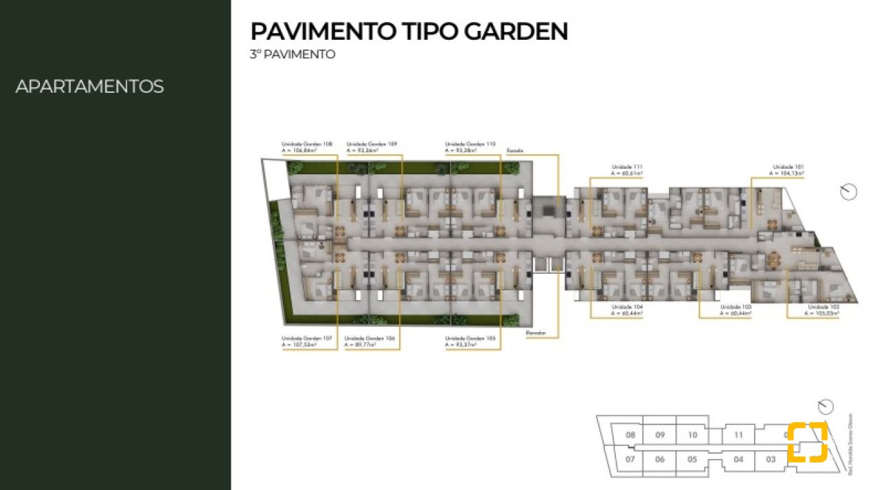 Apartamento com 60m², 2 quartos (sendo 1 suíte), 1 garagem, no bairro Cacupé em Florianópolis