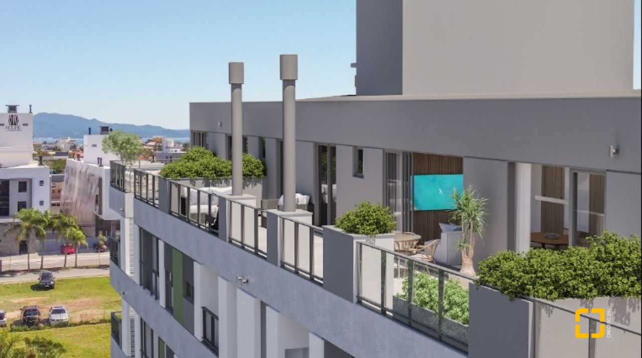 Cobertura com 128m², 2 quartos (sendo 1 suíte), 1 garagem, no bairro Cachoeira do Bom Jesus em Florianópolis