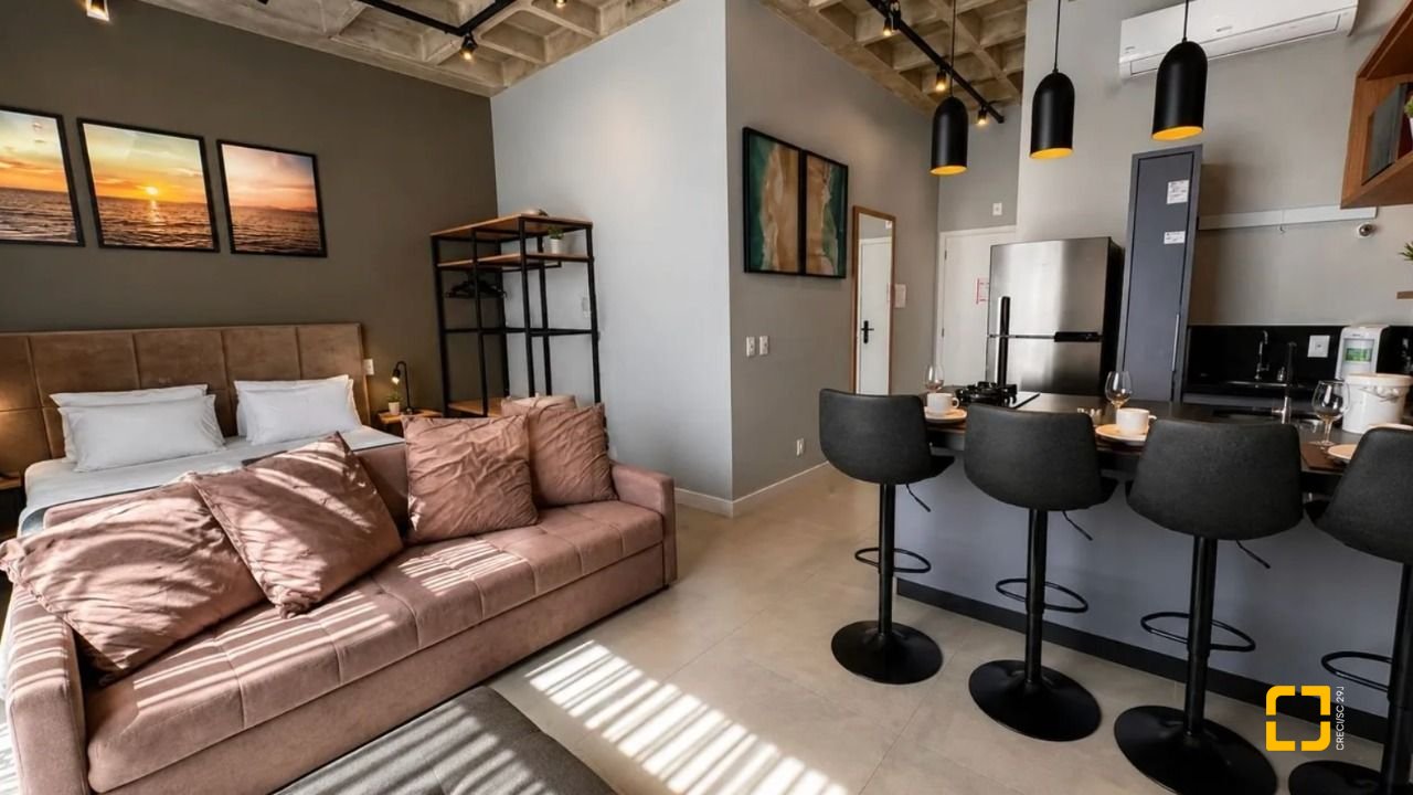 Studio com 34m², 1 quarto, 1 garagem, no bairro Canasvieiras em Florianópolis
