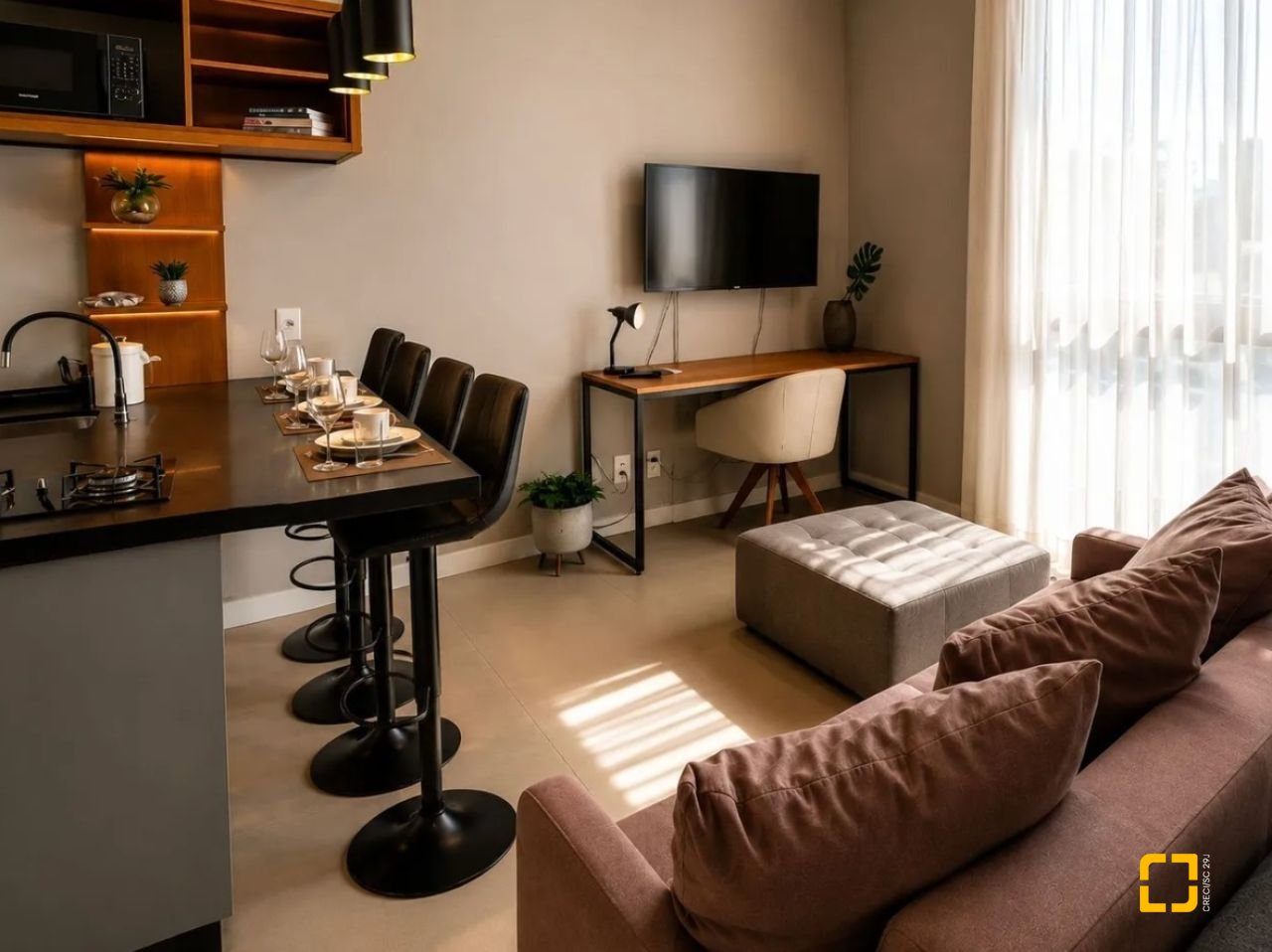 Studio com 34m², 1 quarto, 1 garagem, no bairro Canasvieiras em Florianópolis