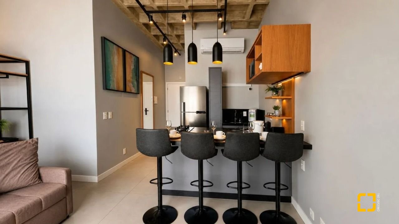 Studio com 34m², 1 quarto, 1 garagem, no bairro Canasvieiras em Florianópolis