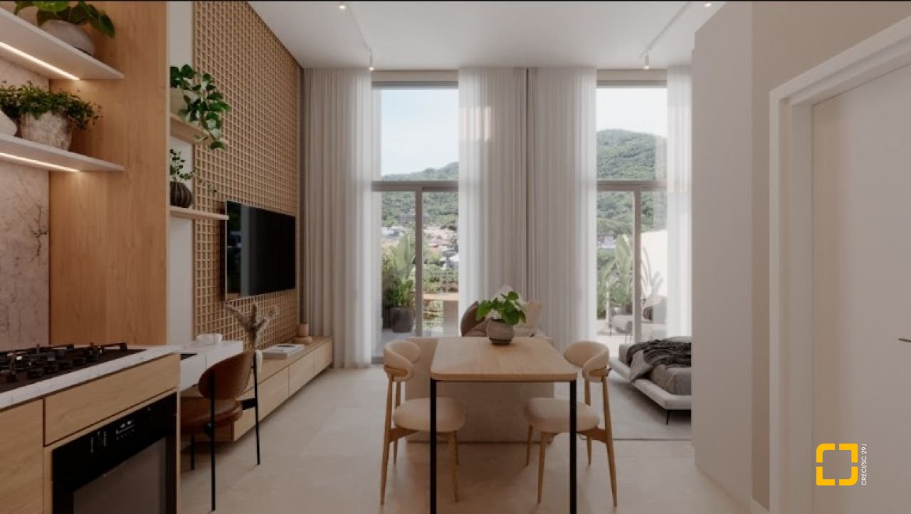 Studio com 35m², 1 quarto, 1 garagem, no bairro Cachoeira do Bom Jesus em Florianópolis