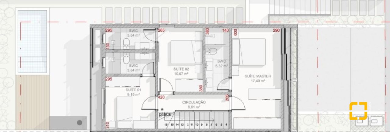 Casa com 231m², 6 quartos (sendo 3 suítes), 2 garagens, no bairro Campeche em Florianópolis