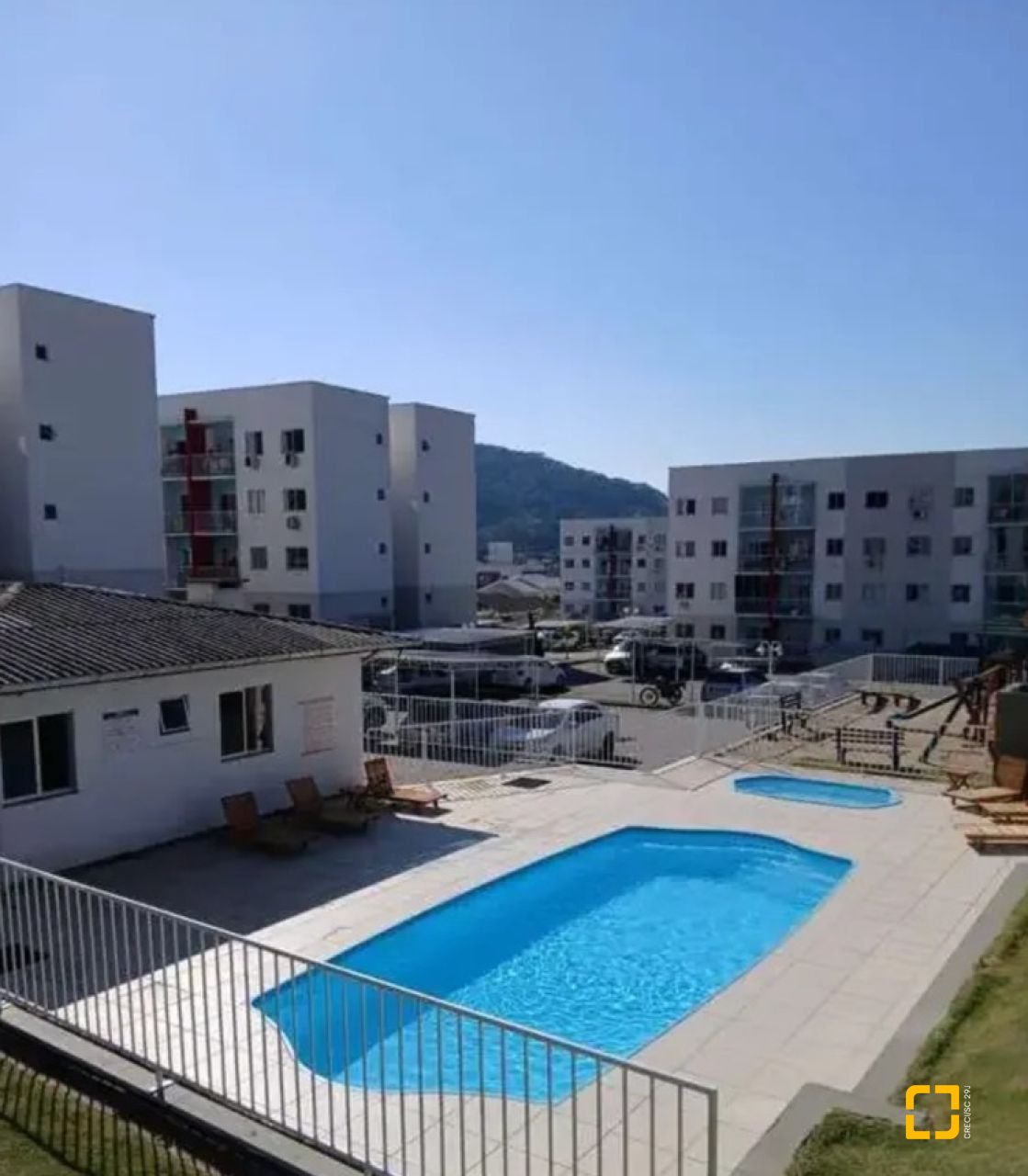 Apartamento com 52m², 2 quartos, 1 garagem, no bairro São Sebastião em Palhoça