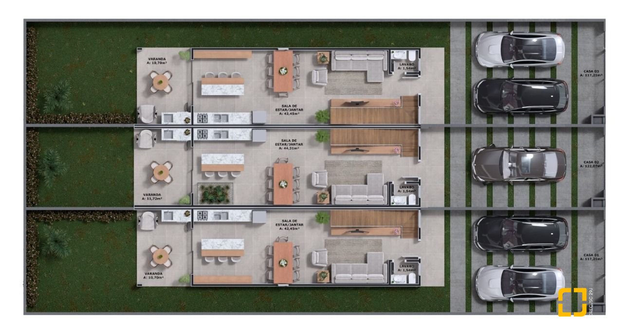 Casa com 119m², 4 quartos (sendo 1 suíte), 2 garagens, no bairro Ribeirão da Ilha em Florianópolis
