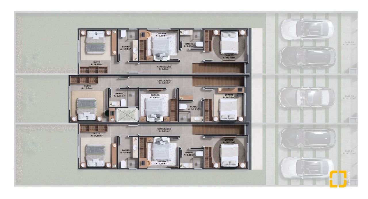 Casa com 117m², 4 quartos (sendo 1 suíte), 2 garagens, no bairro Ribeirão da Ilha em Florianópolis