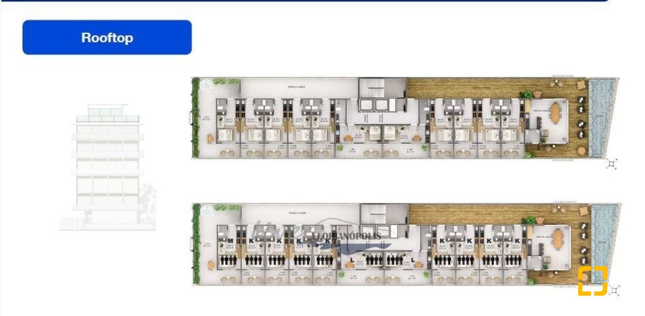 Studio com 23m², no bairro Cachoeira do Bom Jesus em Florianópolis