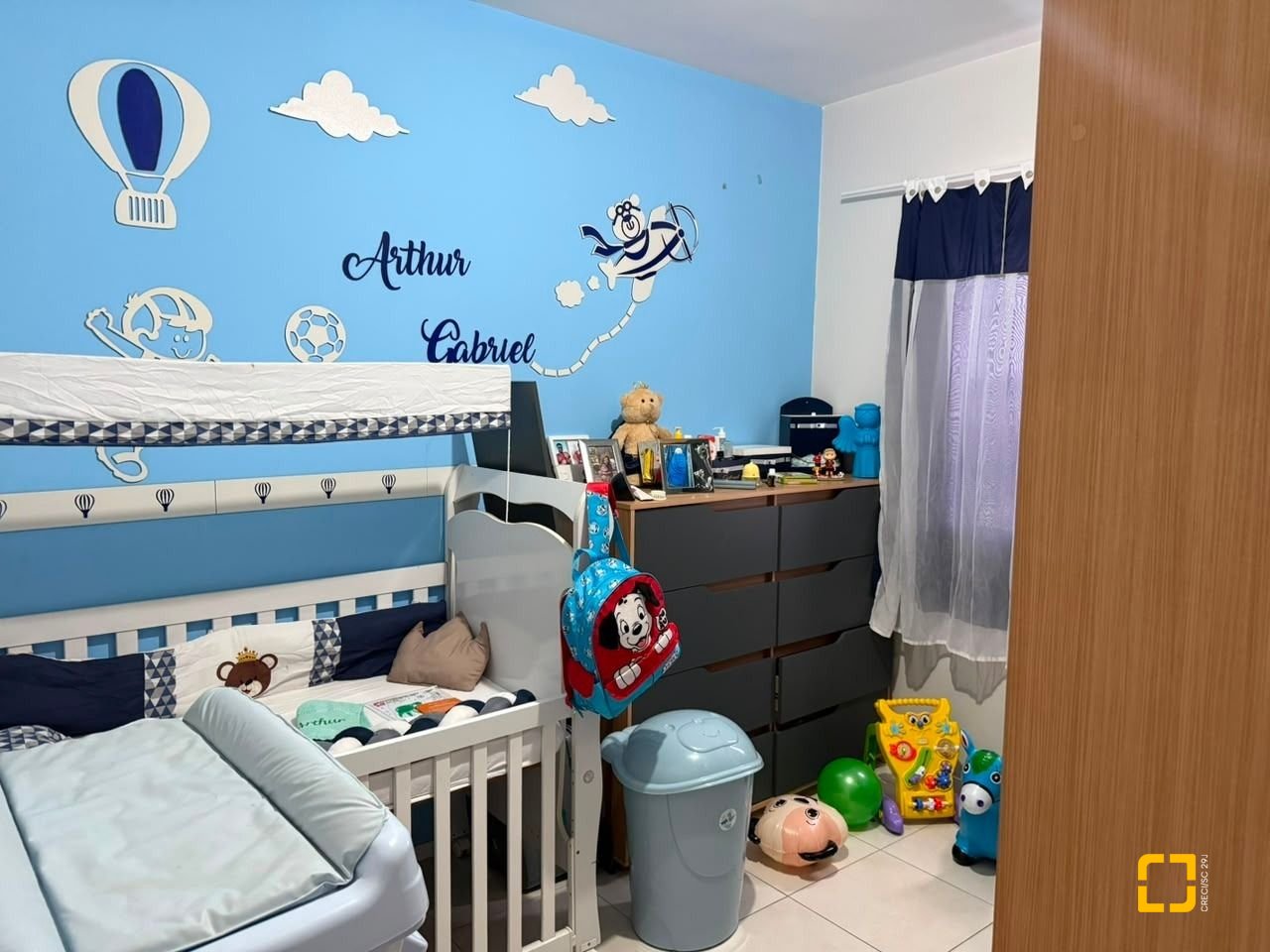 Apartamento com 56m², 2 quartos, 1 garagem, no bairro Aririu em Palhoça