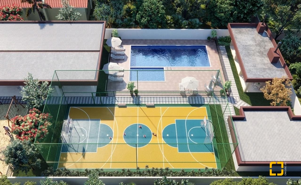 Apartamento com 56m², 2 quartos, 1 garagem, no bairro Aririu em Palhoça