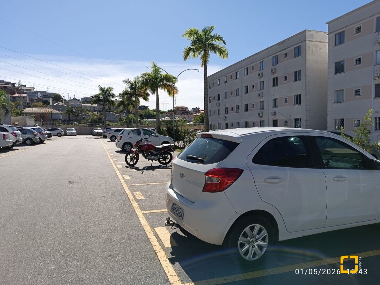 Apartamento com 48m², 2 quartos, 1 garagem, no bairro Roçado em São José