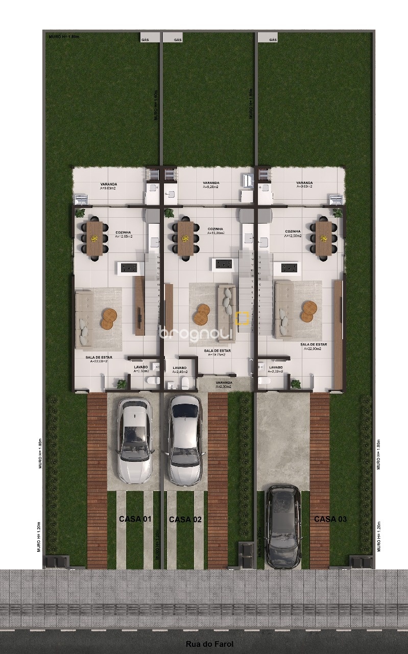 Casa com 98m², 3 quartos (sendo 1 suíte), 1 garagem, no bairro Campeche em Florianópolis